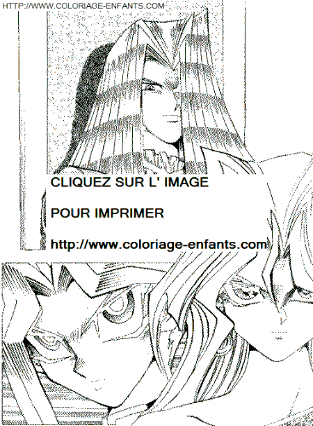 coloriage yu gi oh les heros