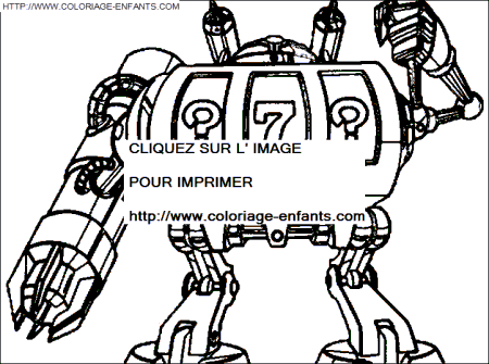 coloriage yu gi oh monstre machine a sous