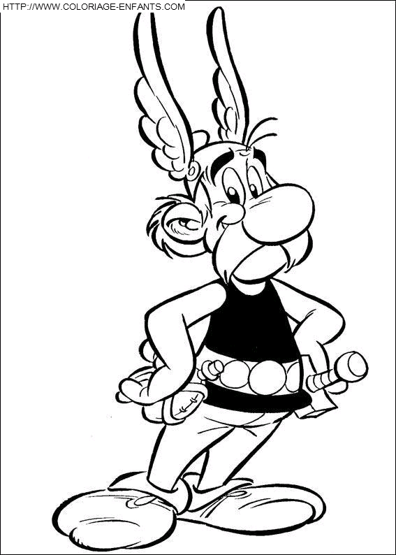 coloriage asterix