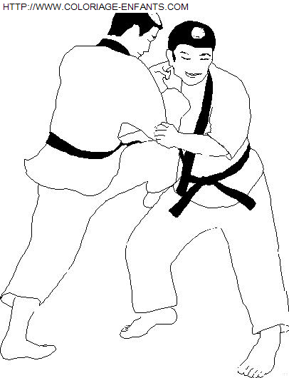 coloriage Aventure Judo