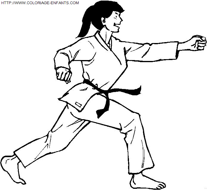 coloriage Aventure Judo