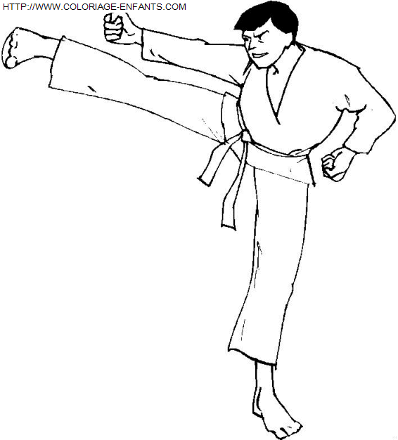 coloriage Aventure Judo