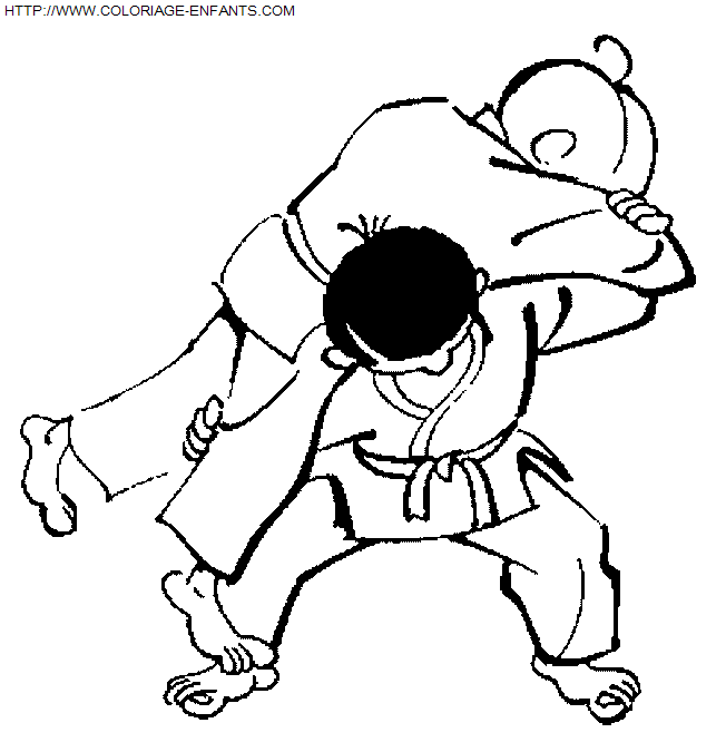 coloriage Aventure Judo