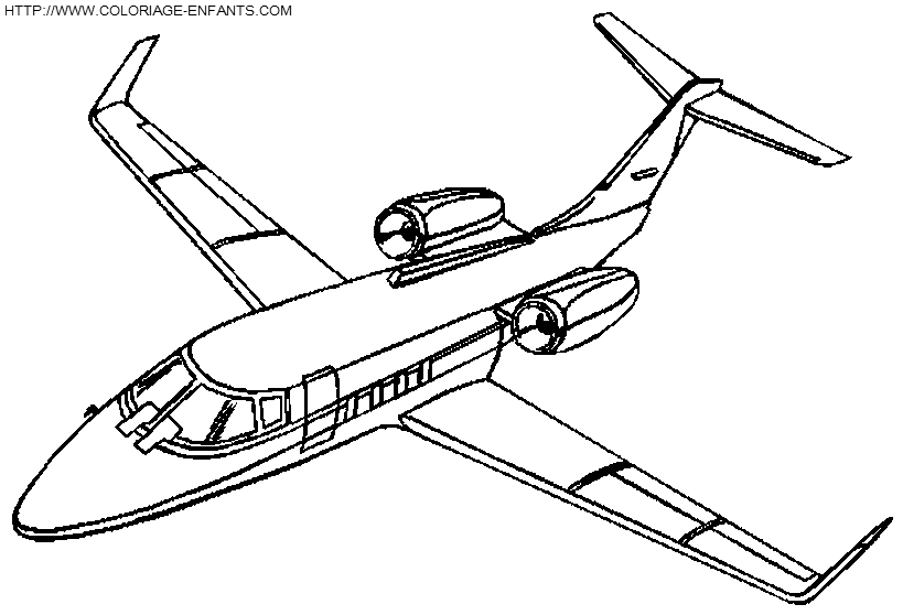 coloriage avion airbus