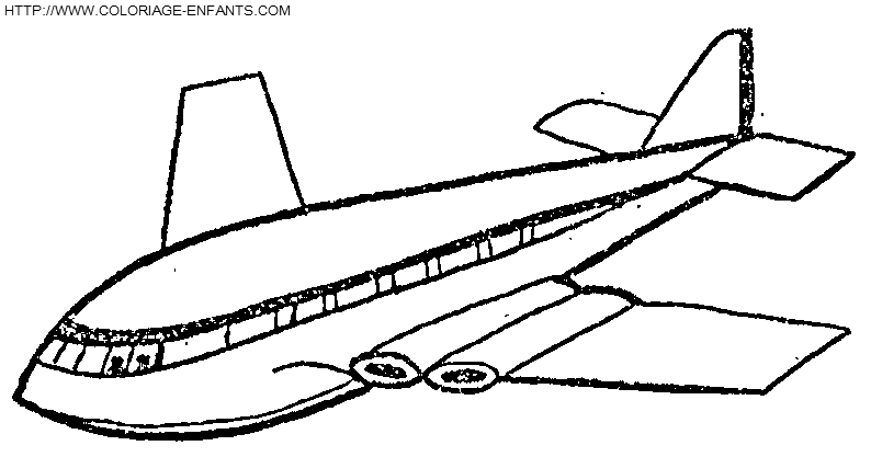 coloriage avion de tourisme