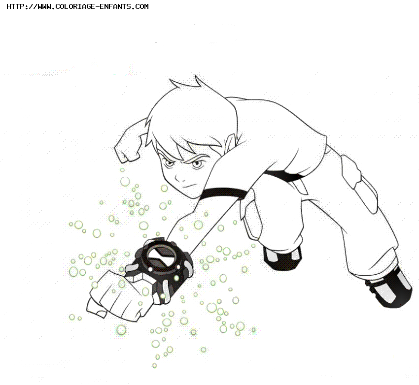 coloriage ben10