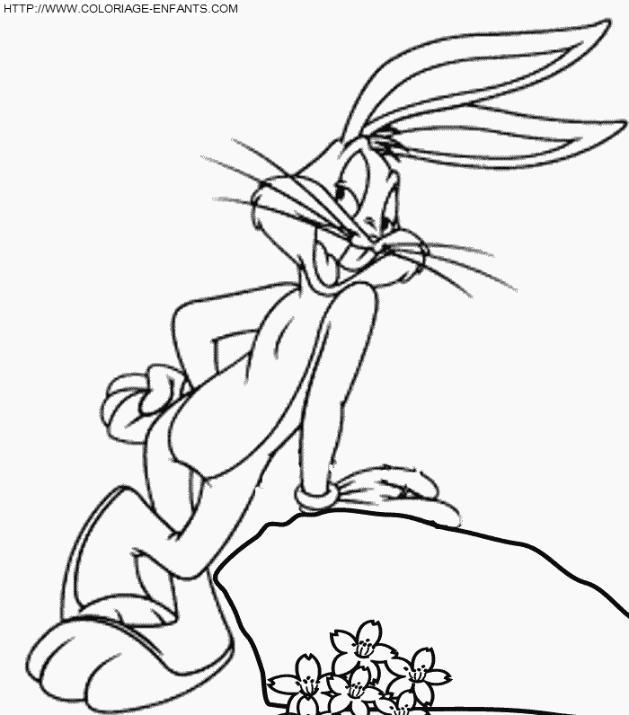 coloriage bugs bunny vainqueur