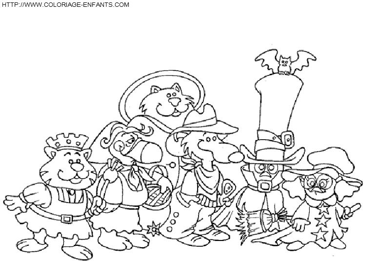 coloriage calimero tous ses amis