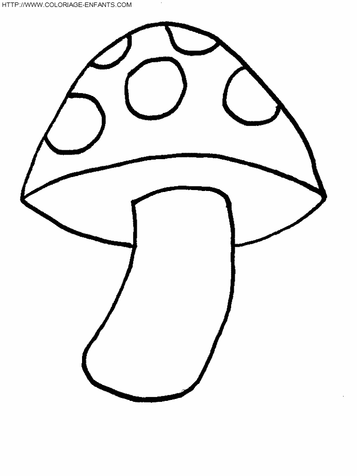 coloriage champignon