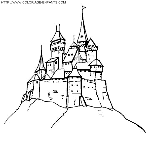 coloriage chateau en allemagne