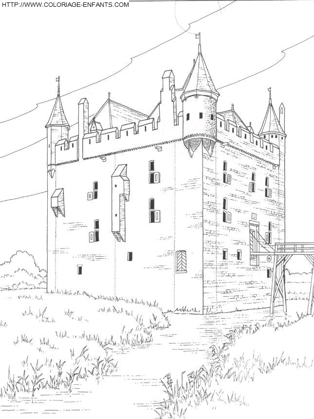 coloriage chateau en autriche