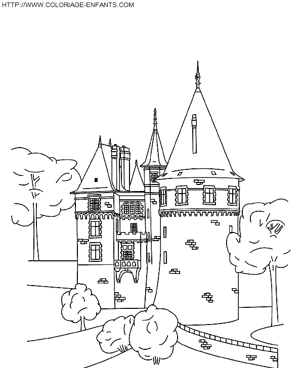 coloriage chateau en irlande