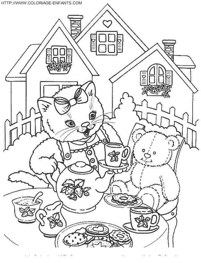 coloriage chats