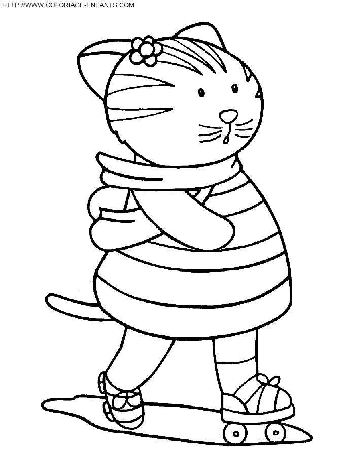 coloriage chats