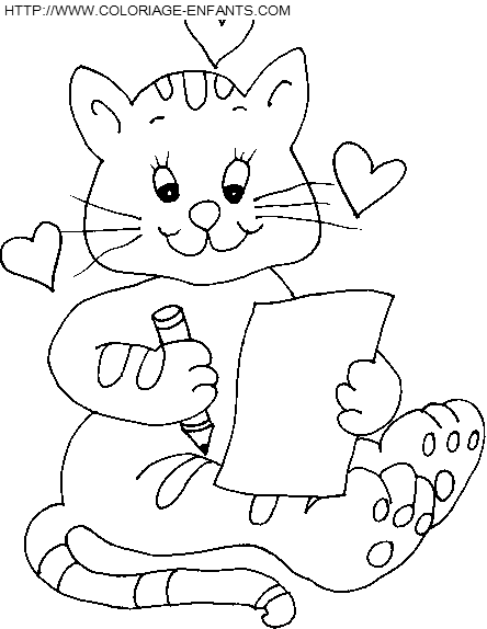 coloriage chats