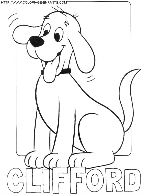 coloriage clifford pret pour jouer