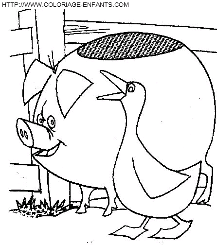 coloriage cochons