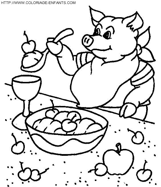 coloriage cochons