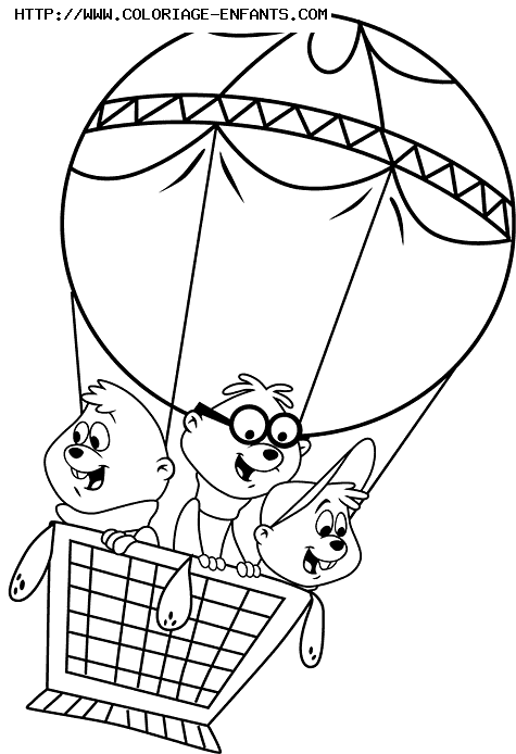 coloriage alvin et les chipmunks