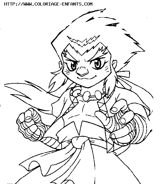 coloriage bakuten shoot beyblade manga