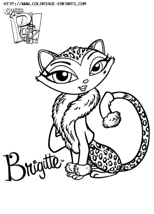 coloriage bratz petz