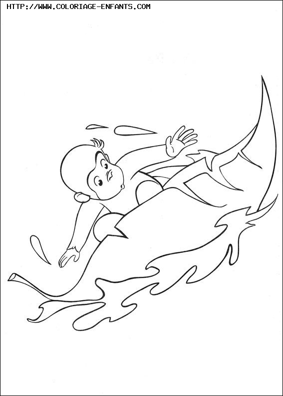 coloriage curious george