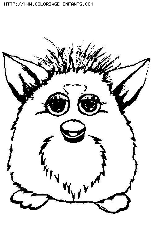 coloriage furby