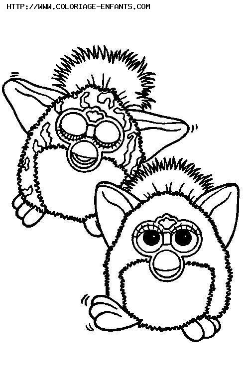 coloriage furby