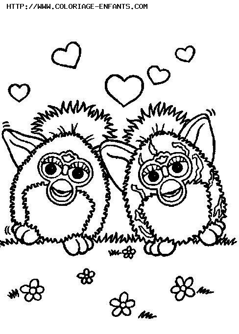 coloriage furby