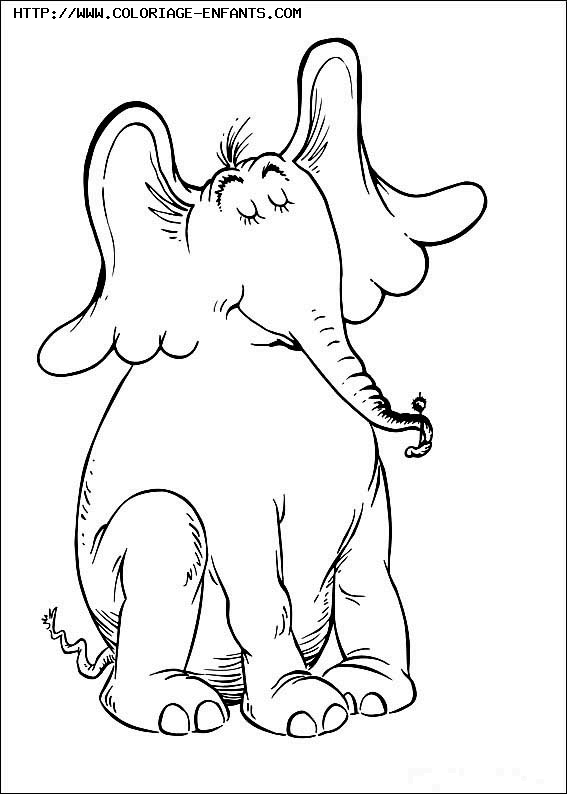 coloriage horton