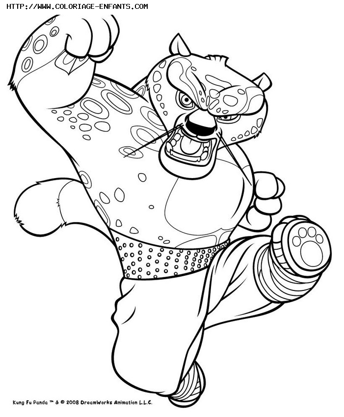 coloriage kung fu panda