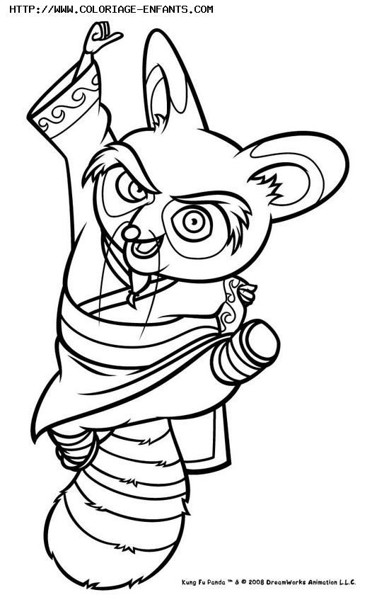 coloriage kung fu panda