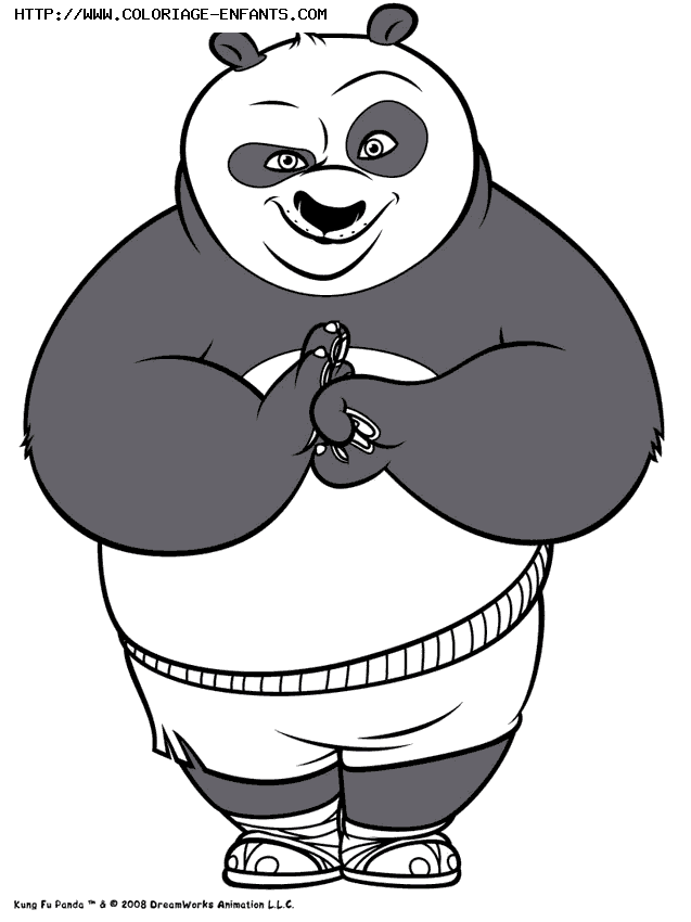 coloriage kung fu panda