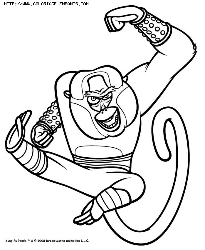 coloriage kung fu panda