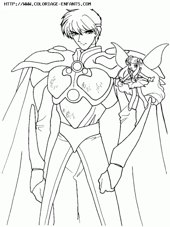 coloriage magic knight rayearth