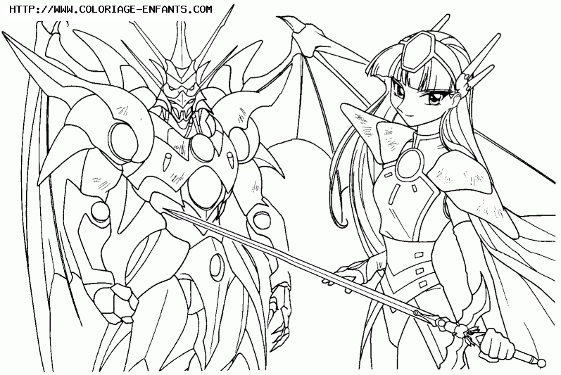 coloriage magic knight rayearth