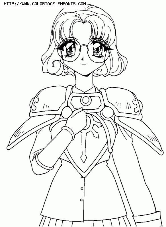 coloriage magic knight rayearth