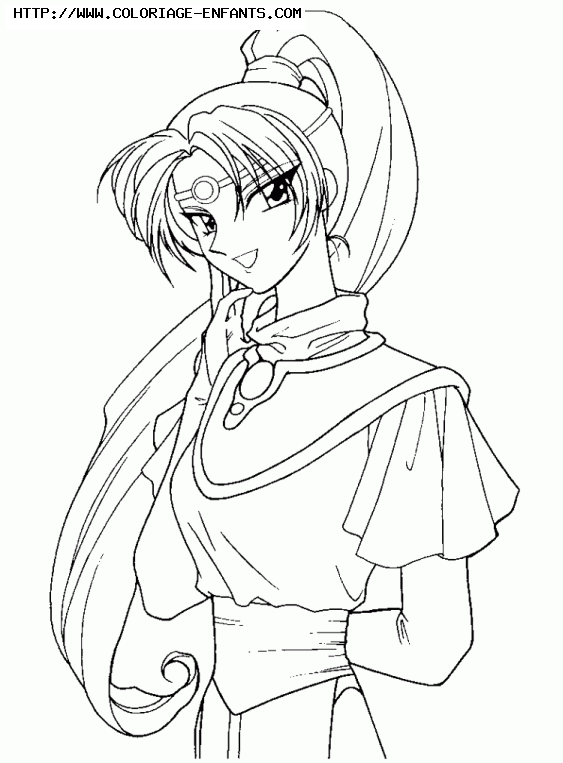 coloriage magic knight rayearth