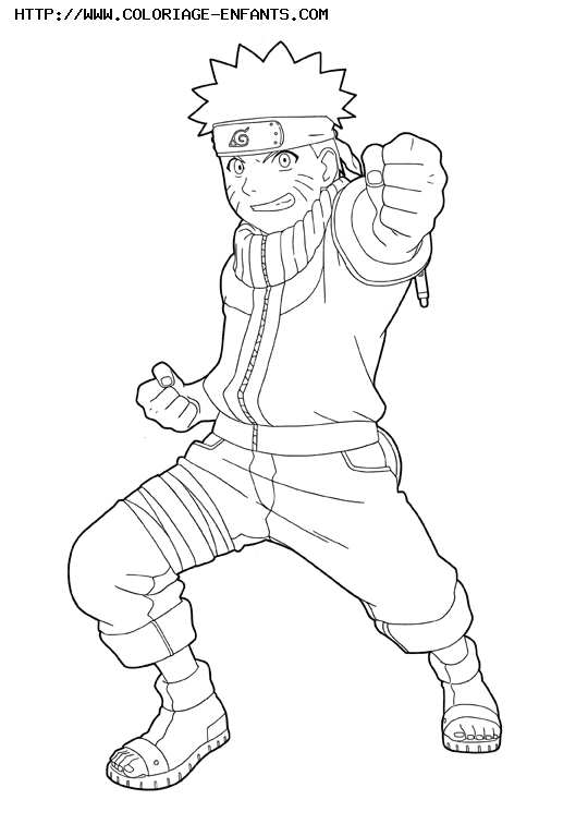 coloriage naruto