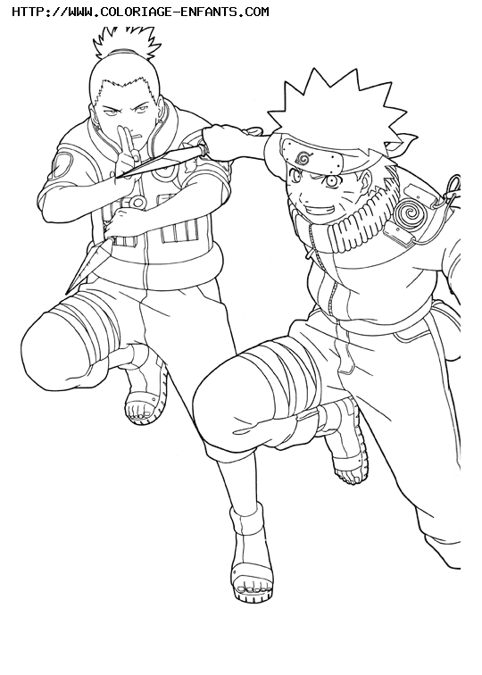Coloriage naruto à imprimer et à colorier