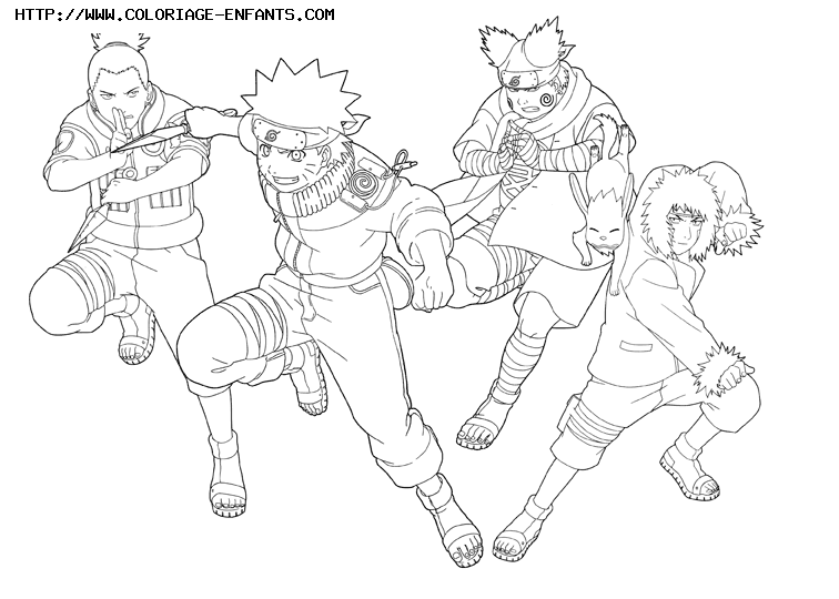 coloriage naruto