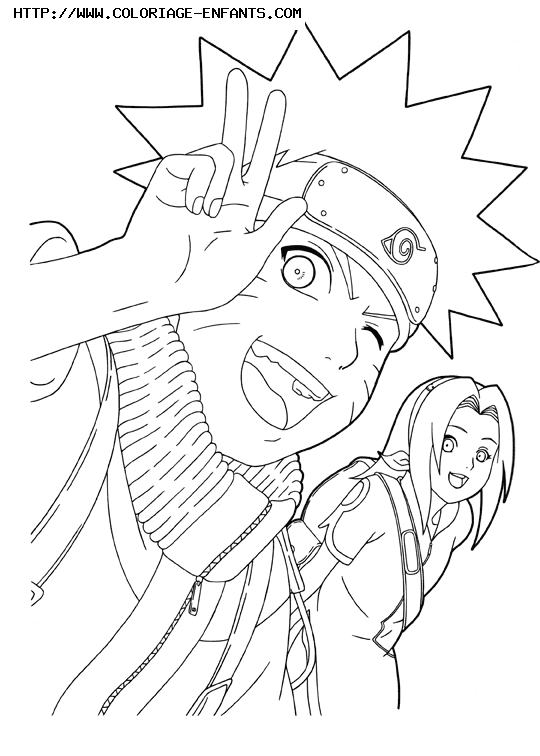 coloriage naruto