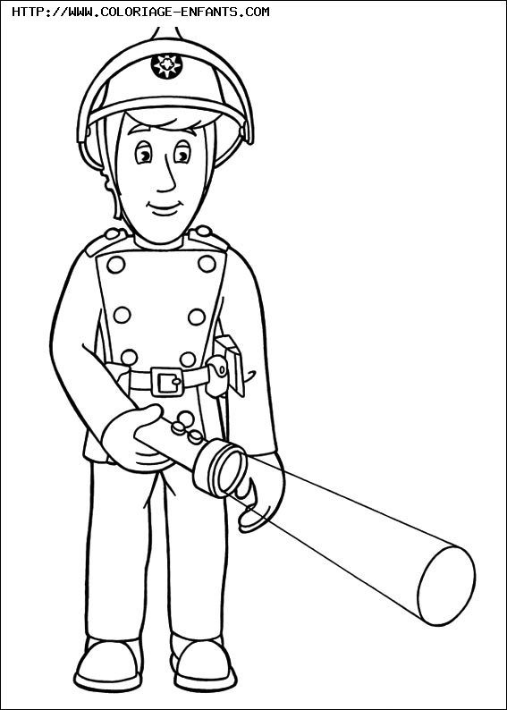 coloriage sam le pompier pontypandy