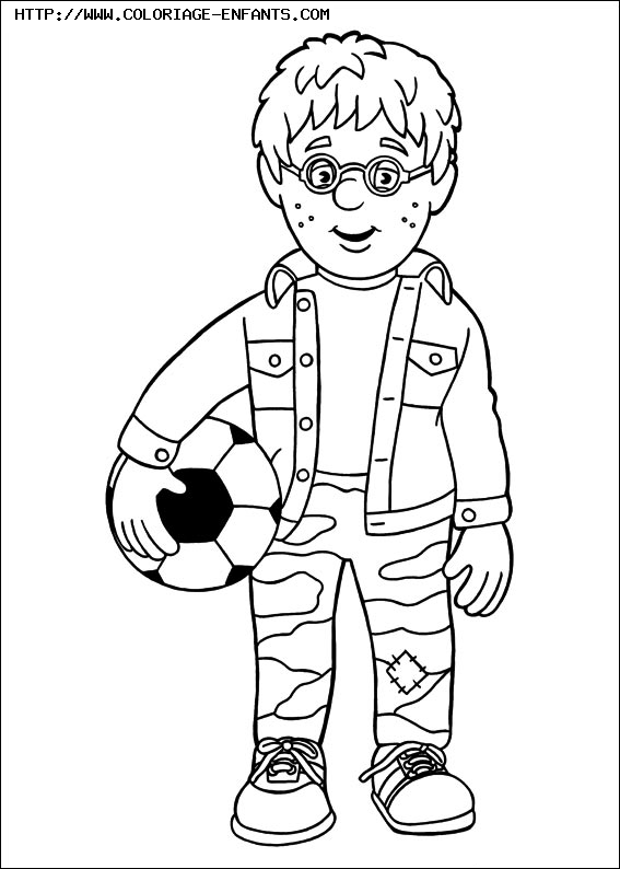 coloriage sam le pompier pontypandy