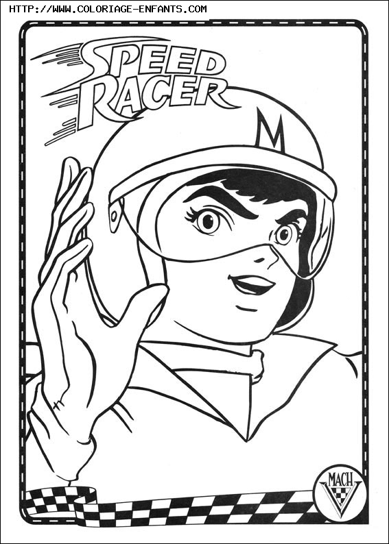 coloriage speed racer