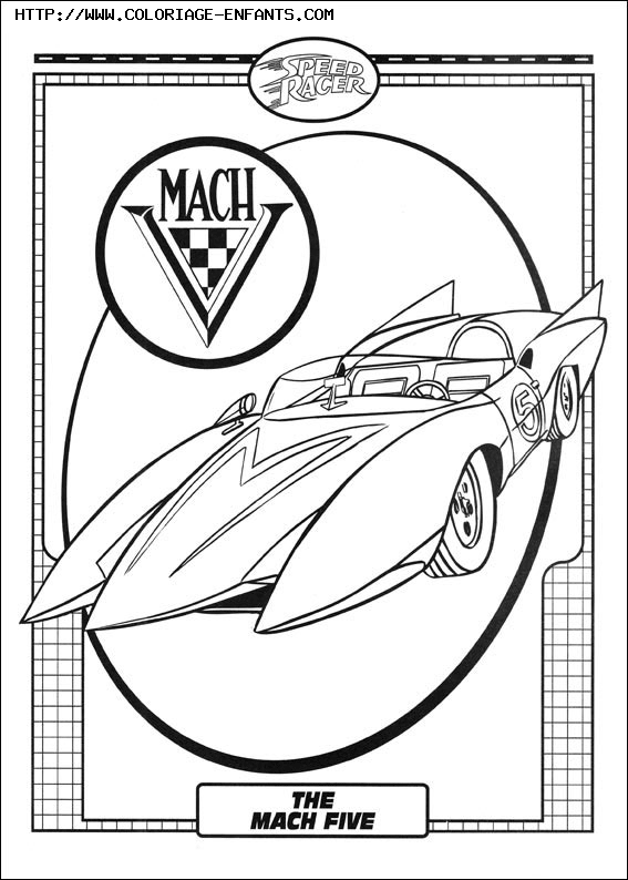 coloriage speed racer