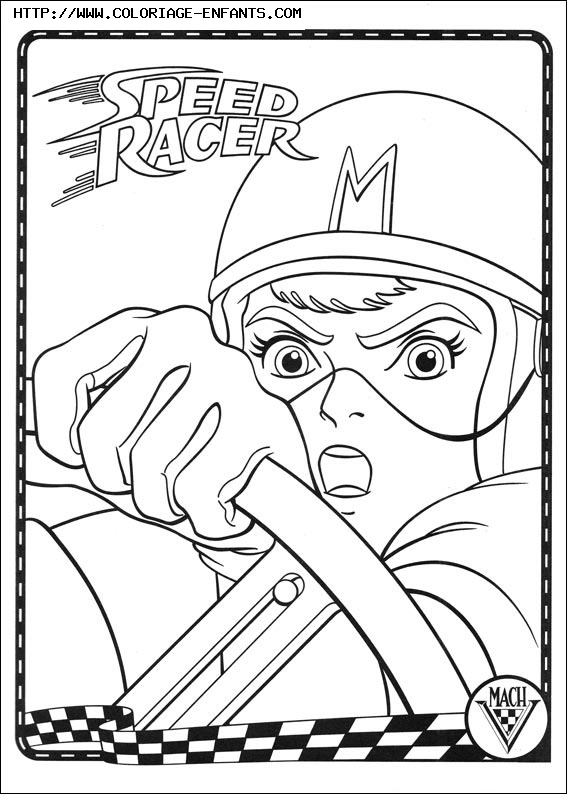 coloriage speed racer
