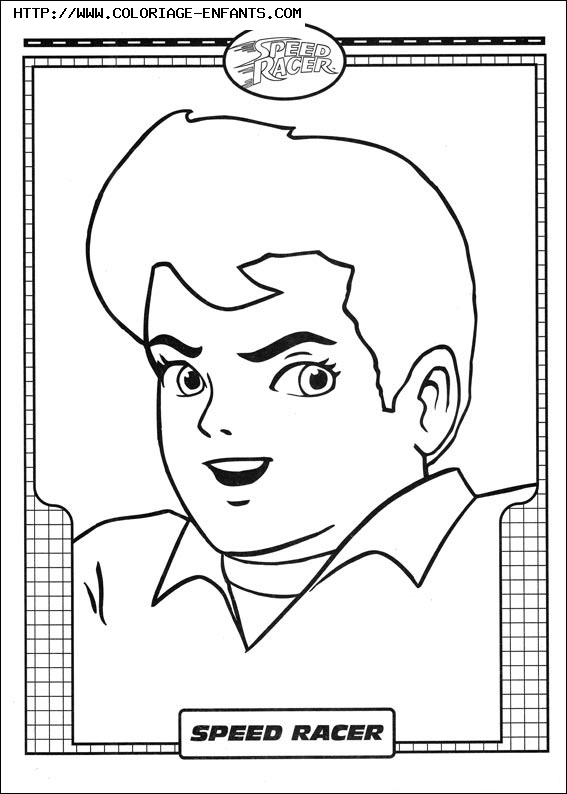 coloriage speed racer