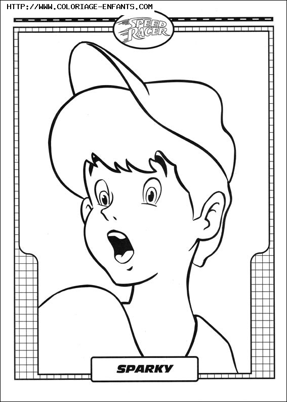 coloriage speed racer