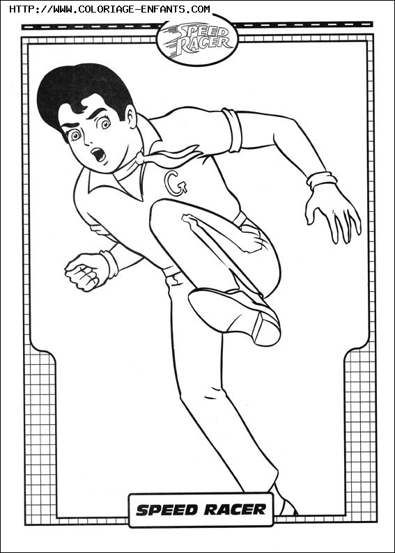 coloriage speed racer